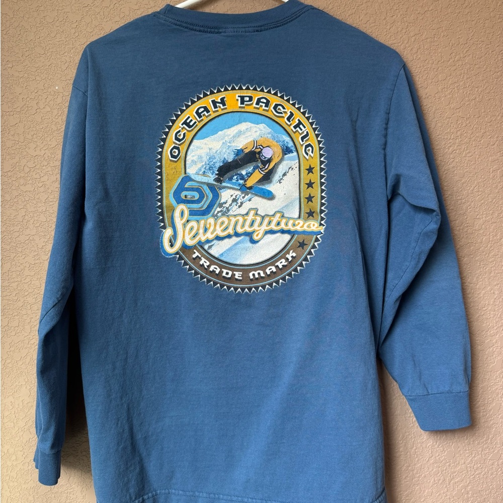 Ocean Pacific Blue Long Sleeve Shirt